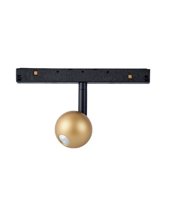 MAGNETO* FOCO BOLA 7W NEGRO/ ORO 2700K TRIAC